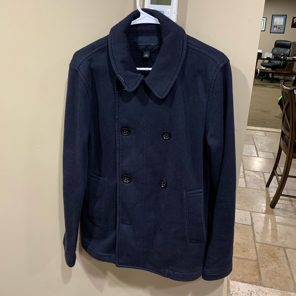 Banana Republic Wool Fleece Peacoat